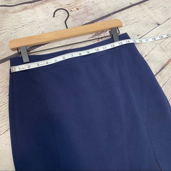 BANANA REPUBLIC Navy Pencil Skirt 4 - Picture 7 of 8
